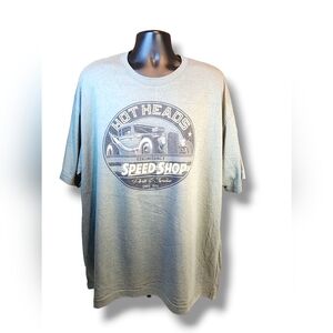 Newport Blue Hot Head Hot Rod T-Shirt 2XL/XXL Green Short Sleeve Crew Neck